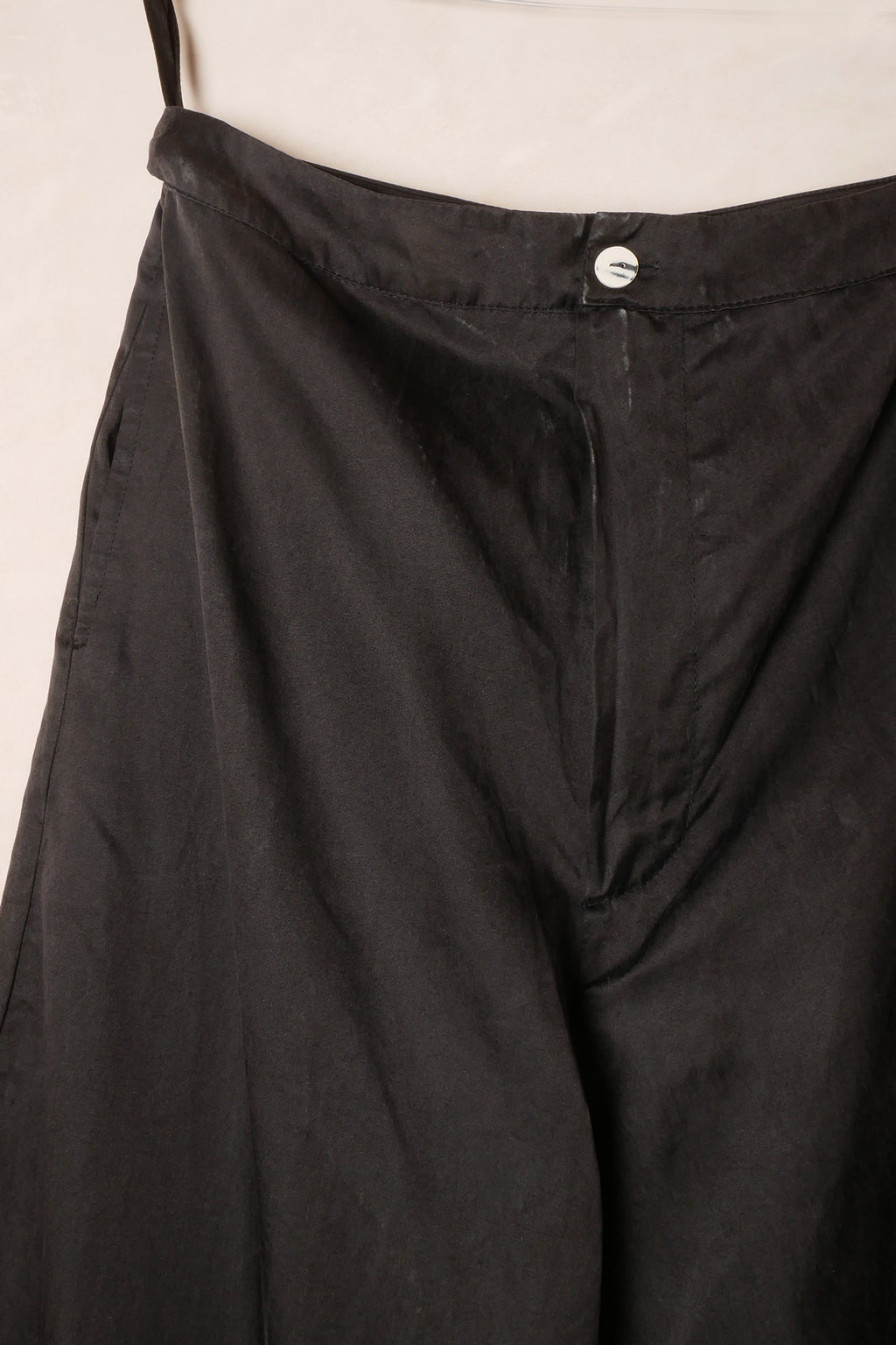 tailored wide leg pants cotton croccont
