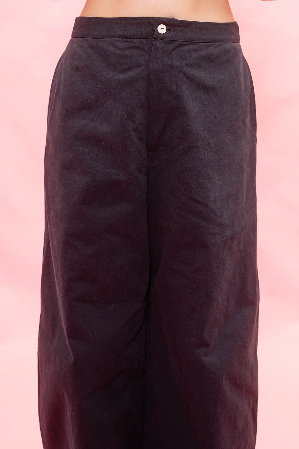 tailored wide leg pants italian cotton twill