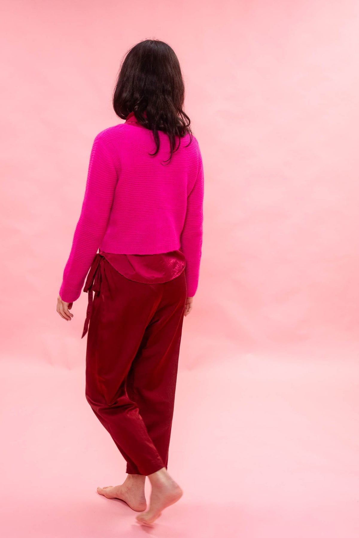japan pants silk cotton satin