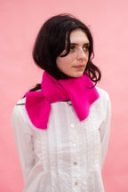 textured flower scarf cashmere