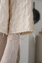 sale tie top quilted jacket silk