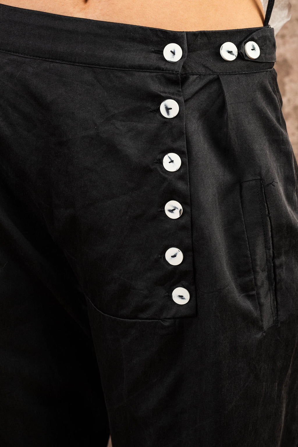 tin pants silk cotton croccante