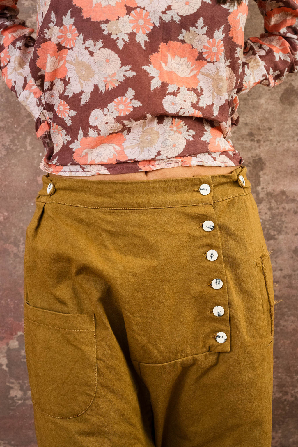 tin pants cotton twill