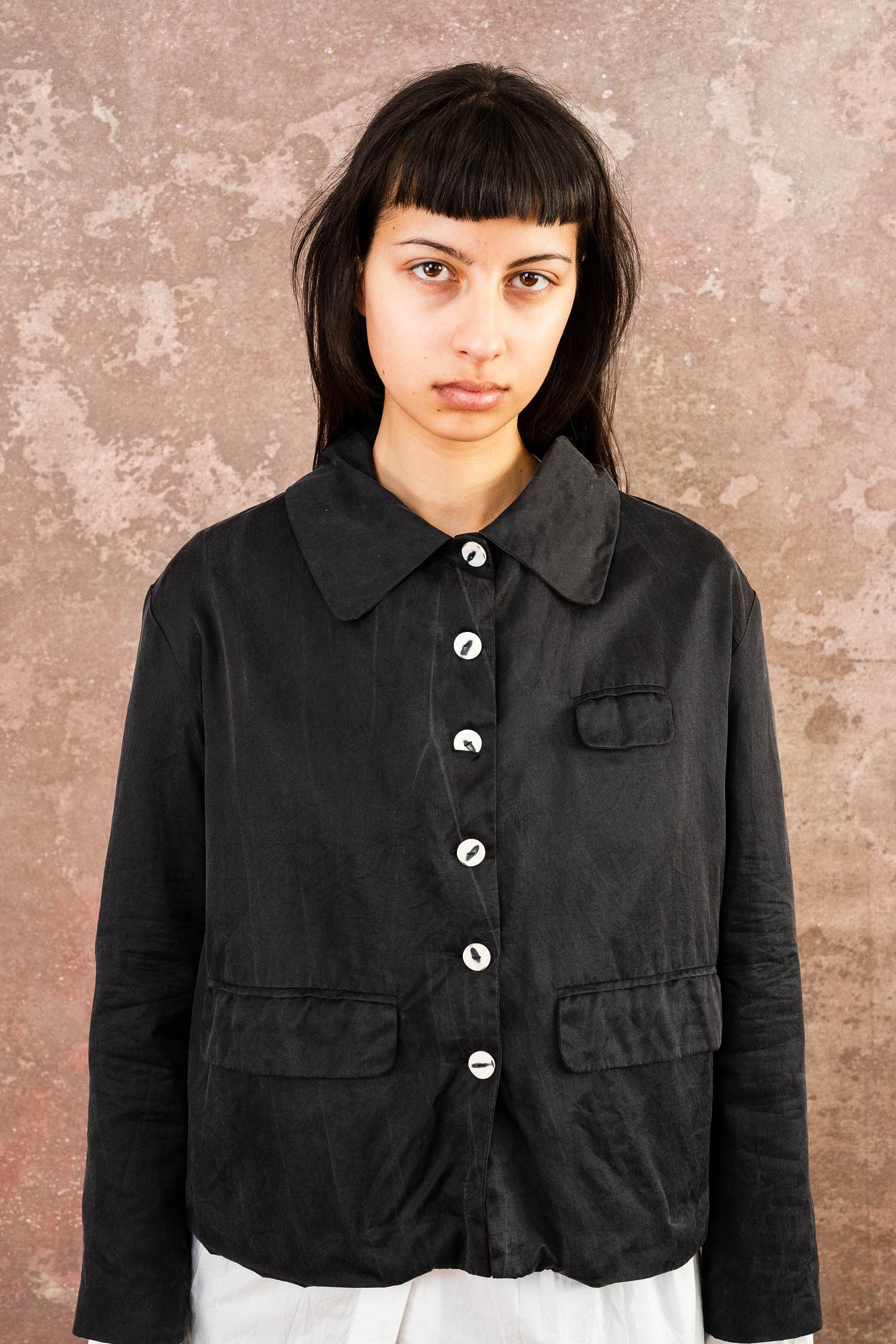 warm jacket silk cotton croccante