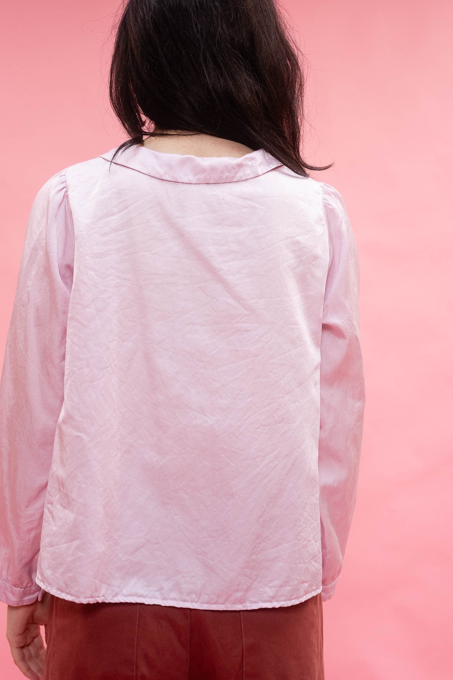 winter sweet blouse silk cotton satin